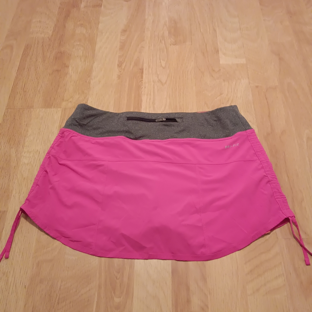 Nike Pink and Orange Athletic Skirt